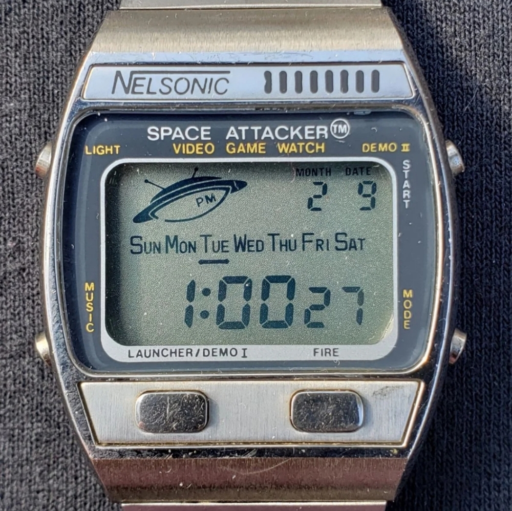 Nelsonic Space Attackers Vintage Game Watch